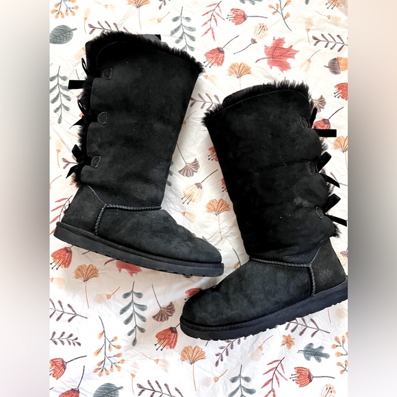 UGG Shoes - UGG Bailey Bow II Suede Tall Boots